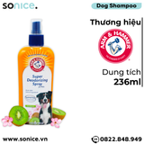  Xịt khử mùi dưỡng lông ARM & HAMMER Super Deodorizing Spray Kiwi Blossom for Dog 236ml - Hương kiwi và hoa nhẹ nhàng SONICE. 