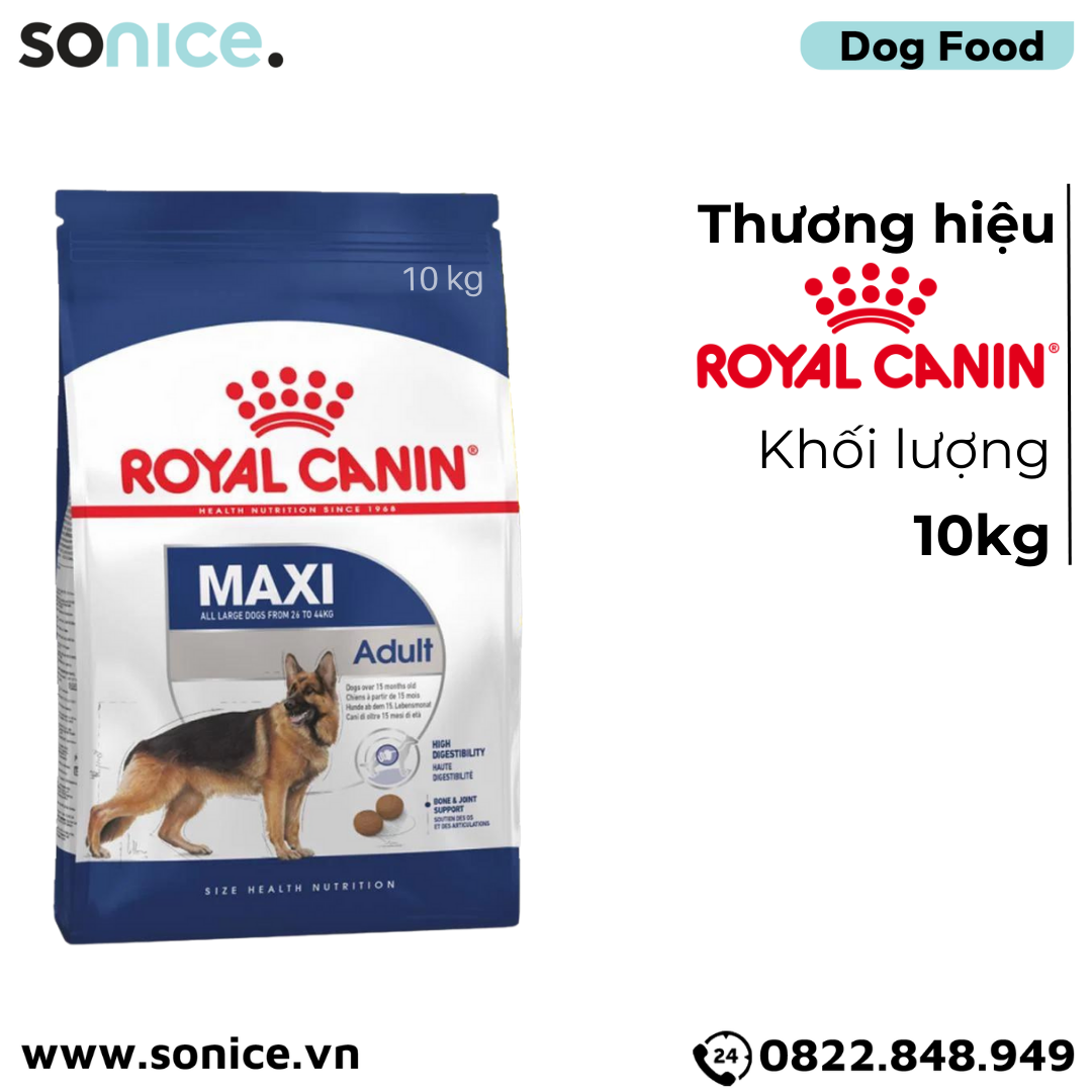  Thức ăn Chó Royal Canin MAXI ADULT 10kg SONICE. 