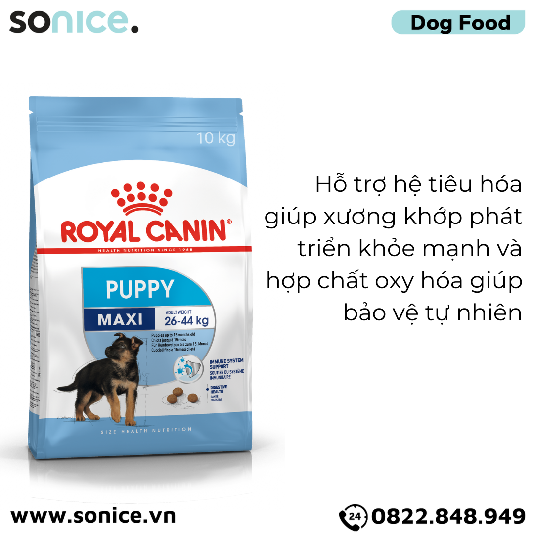  Thức ăn Chó Royal Canin MAXI PUPPY 10kg SONICE. 