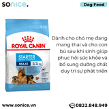  Thức ăn chó Royal Canin Maxi Starter Mother & BabyDog 8kg - Chó mẹ mang thai & chó con < 2 tháng SONICE. 