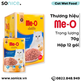 Pate Me-o Delite Tuna Jelly 70g - Hộp 12 gói SONICE. 
