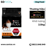  Thức ăn chó Purina PRO PLAN Medium Adult Chicken 2.5kg - chó trưởng thành giống vừa vị gà SONICE. 