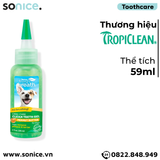  Gel vệ sinh răng miệng TropiClean Oral Care Clean Teeth Peanut Butter 59ml - Giảm mảng bám cao răng, Vị bơ đậu phộng SONICE. 