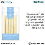  Treats Petsmix Collagen Milk Stick 40g - Vị sữa, bổ sung collagen SONICE. 