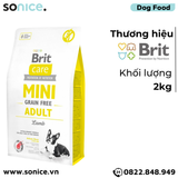  Thức ăn chó Brit Care Prevention by Nutrition Grain-Free Mini Adult Lamb 2kg - Dành cho chó trưởng thành giống nhỏ vị Cừu SONICE. 