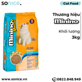  Thức ăn mèo Minino Yum Seafood Mix 3kg - Bổ sung Taurine và Omega 3 & 6 dưỡng da lông SONICE. 