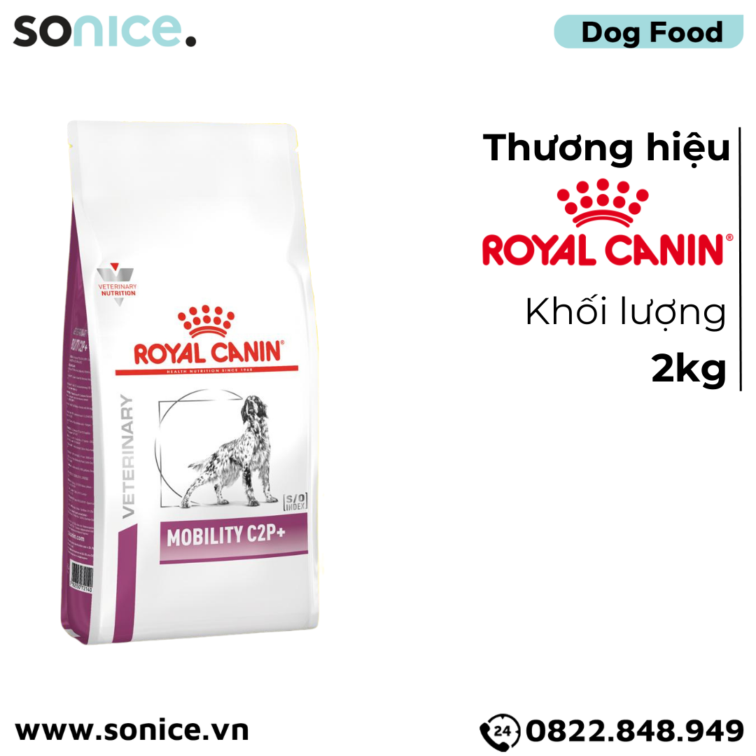  Thức ăn chó Royal Canin Mobility C2P+ Canine 2kg - Hỗ trợ xương khớp SONICE. 