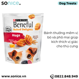  Treats Purina Beneful Baked Delights Hugs with Beef & Cheese Flavor 241g - Vị Bò và Phô mai SONICE. 