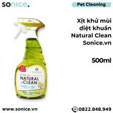  Xịt khử mùi diệt khuẩn Natural Clean 500ml SONICE. 