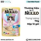  Pate mèo NEKKO KITTEN Tuna 70g - 1 hộp 12 gói SONICE. 