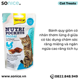  Treats Gimcat Nutri Pockets Dental 60g - Làm sạch và ngăn ngừa mảng bám răng SONICE. 