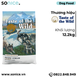  Thức ăn chó Taste Of The Wild Pacific Stream PUPPY 12.2kg - Smoked Salmon, Cá Hồi Xông Khói - chuyên chó con nhập USA SONICE. 