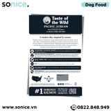  Thức ăn chó Taste Of The Wild Pacific Stream PUPPY 2kg - Smoked Salmon, Cá Hồi Xông Khói - chuyên chó con nhập USA SONICE. 