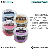  Combo Pate mèo LoveEat 160g Korea - 12 lon SONICE. 