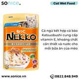  Pate mèo NEKKO Cá Ngừ & Katsuobushi 70g - 1 hộp 12 gói SONICE. 