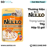  Pate mèo NEKKO Cá Ngừ & Katsuobushi 70g - 1 hộp 12 gói SONICE. 