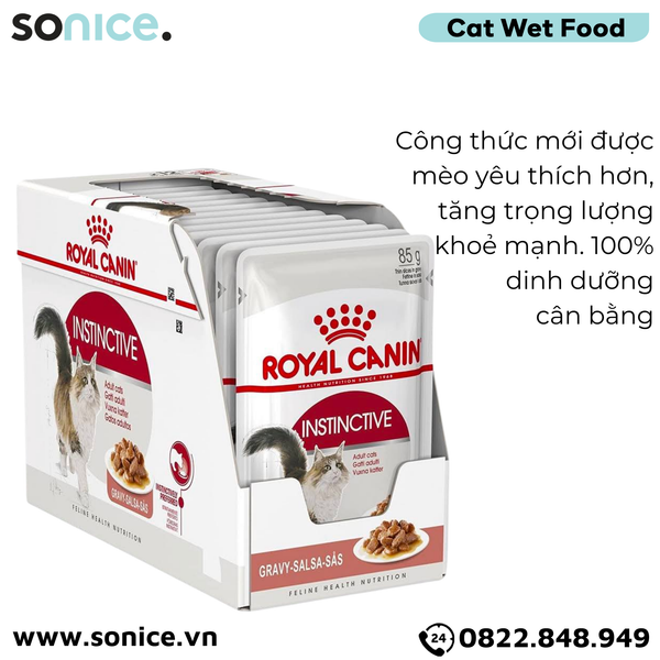  Pate mèo Royal Canin Instinctive Gravy 85g - Hộp 12 gói 