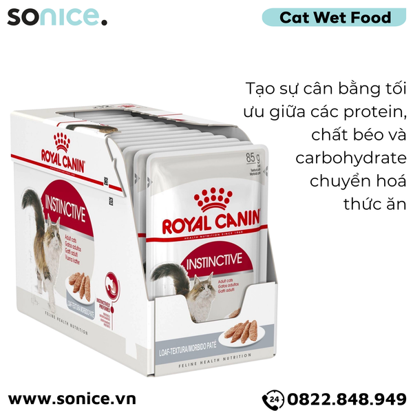  Pate mèo Royal Canin Instinctive Loaf 85g - Hộp 12 gói SONICE. 