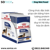  Pate chó Royal Canin Maxi Adult - Gravy 1 hộp 10 gói SONICE. 