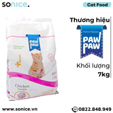  Thức ăn mèo Paw Paw Healthy Growth Kitten Chicken 7kg - Thịt gà - Bổ sung dưỡng chất cho mèo con SONICE. 