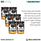  Combo Pate chó Petite Balade Beef & Chicken 400g - 12 lon - Thịt bò và gà SONICE. 