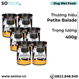  Combo Pate chó Petite Balade Beef & Chicken 400g - 6 lon - Thịt bò và gà SONICE. 