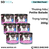  Combo Pate mèo Petite Balade Chicken & Sardine 200g - 24 lon - Thịt gà và Cá mòi SONICE. 