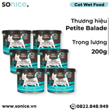  Combo Pate mèo Petite Balade Chicken & Scallop 200g - 12 lon - Thịt gà và sò điệp SONICE. 