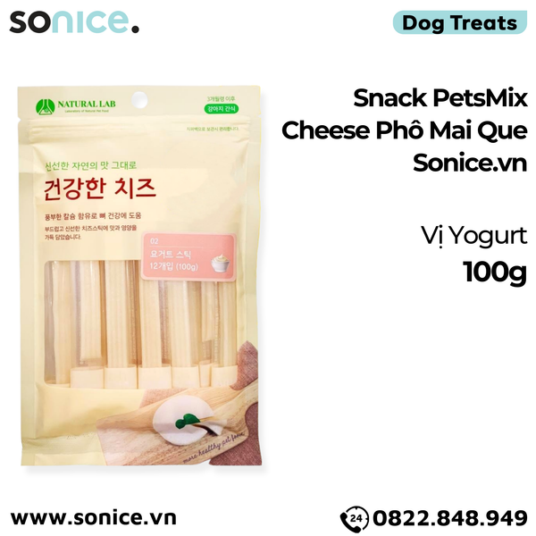  Snack PetsMix Chesse Phô Mai Que 100g - Vị Yogurt SONICE. 
