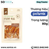  Treats Petsmix Chicken & Pollack 80g - Thịt gà cuộn cá minh thái, bổ sung dinh dưỡng hằng ngày SONICE. 