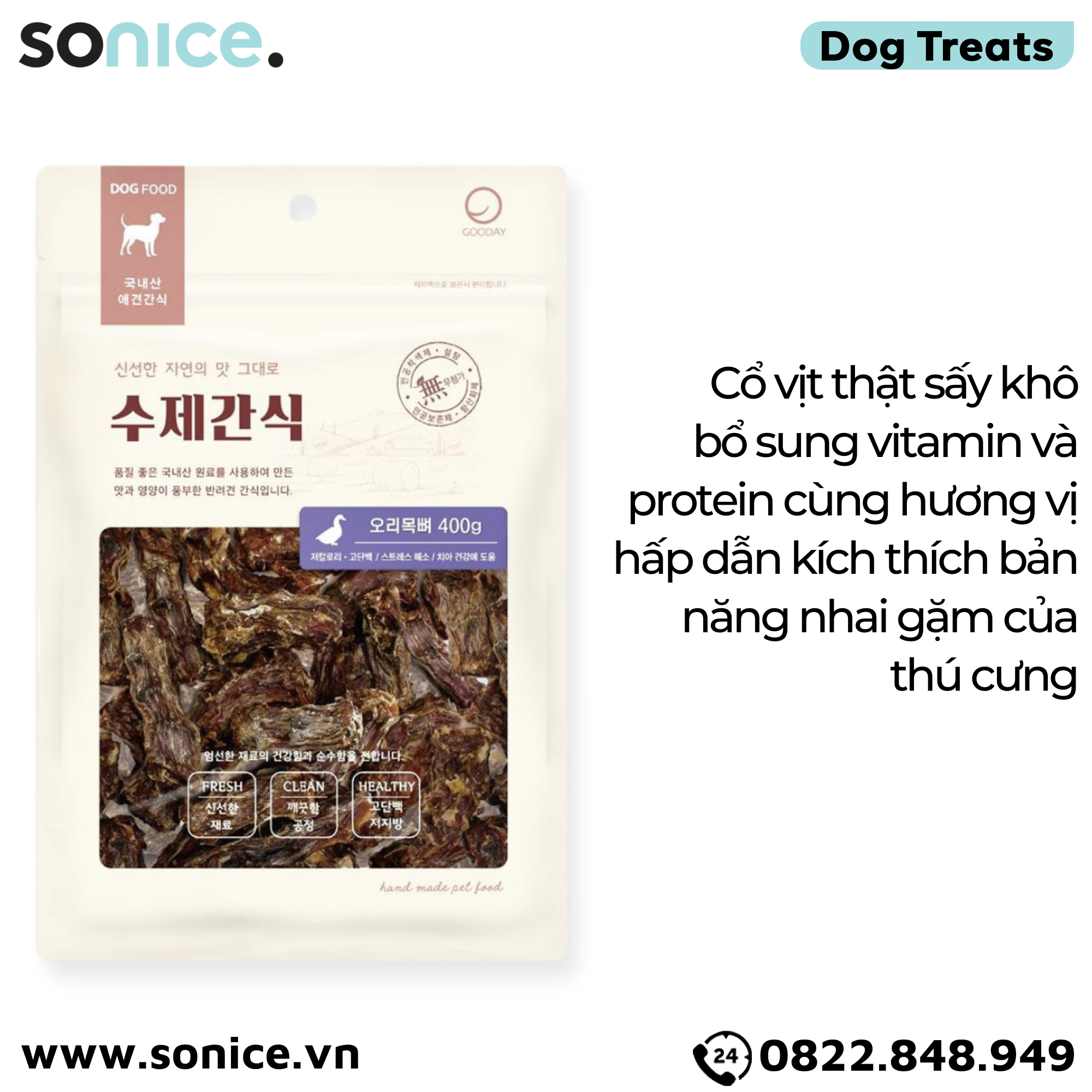  Treats chó Petsmix Duck Neck Chew 400g - Cổ vịt sấy dog treats SONICE. 