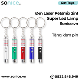  Đèn Laser Petsmix 2in1 Super Led Lamp - Tặng kèm pin SONICE. 