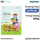  Treats mixer Cube Petsmix Chicken Breast & Vegetable 300g Korea - Ức gà và rau củ, có thể mix với hạt, hỗ trợ tiêu hoá, tăng cường miễn dịch SONICE. 