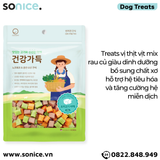  Treats mixer Cube Petsmix Duck & Vegetable 300g Korea - Thịt vịt và rau củ, có thể mix với hạt, hỗ trợ tiêu hoá, tăng cường miễn dịch SONICE. 