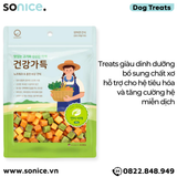  Treats mixer Cube Petsmix Salmon & Vegetable 300g Korea - Cá hồi và rau củ, có thể mix với hạt, hỗ trợ tiêu hoá, tăng cường miễn dịch SONICE. 