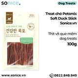  Treat chó Petsmix Soft Duck Stick 100g - thịt vịt que mềm dog treats SONICE. 