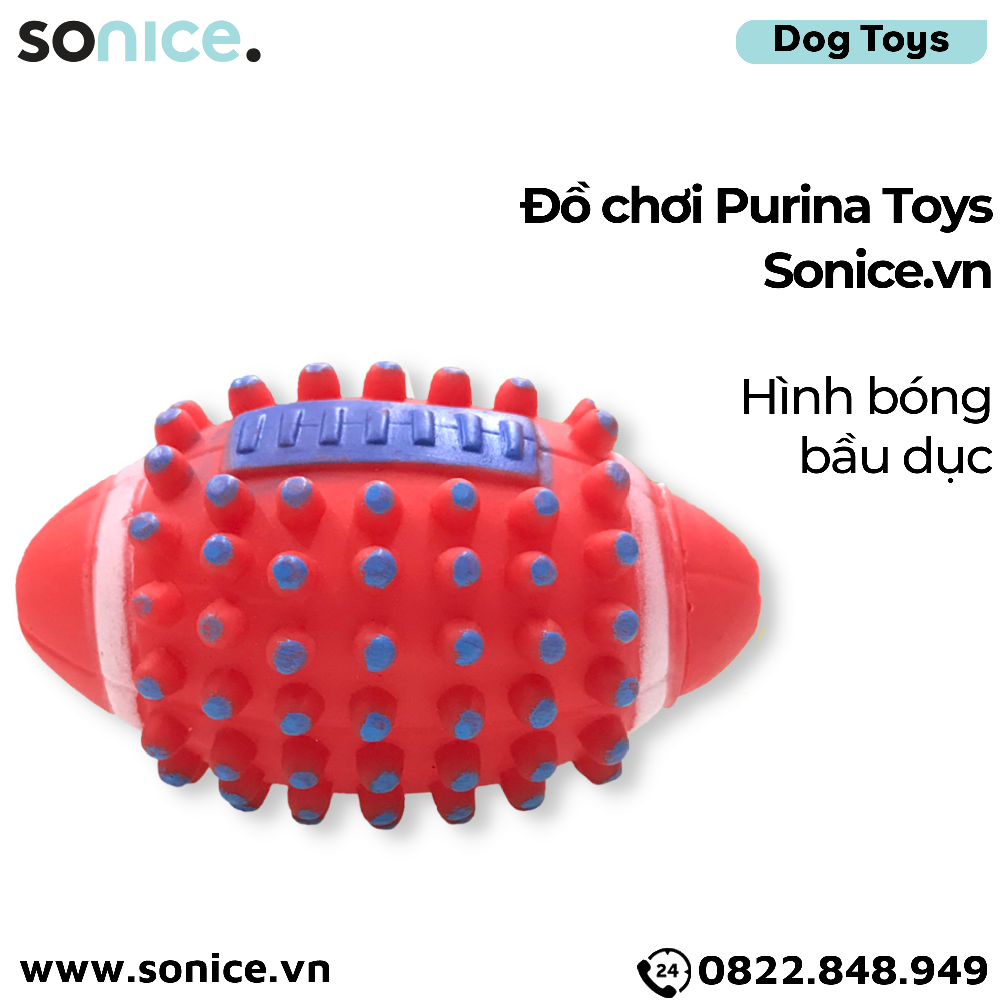  Đồ chơi Purina Toys - Hình bóng bầu dục SONICE. 