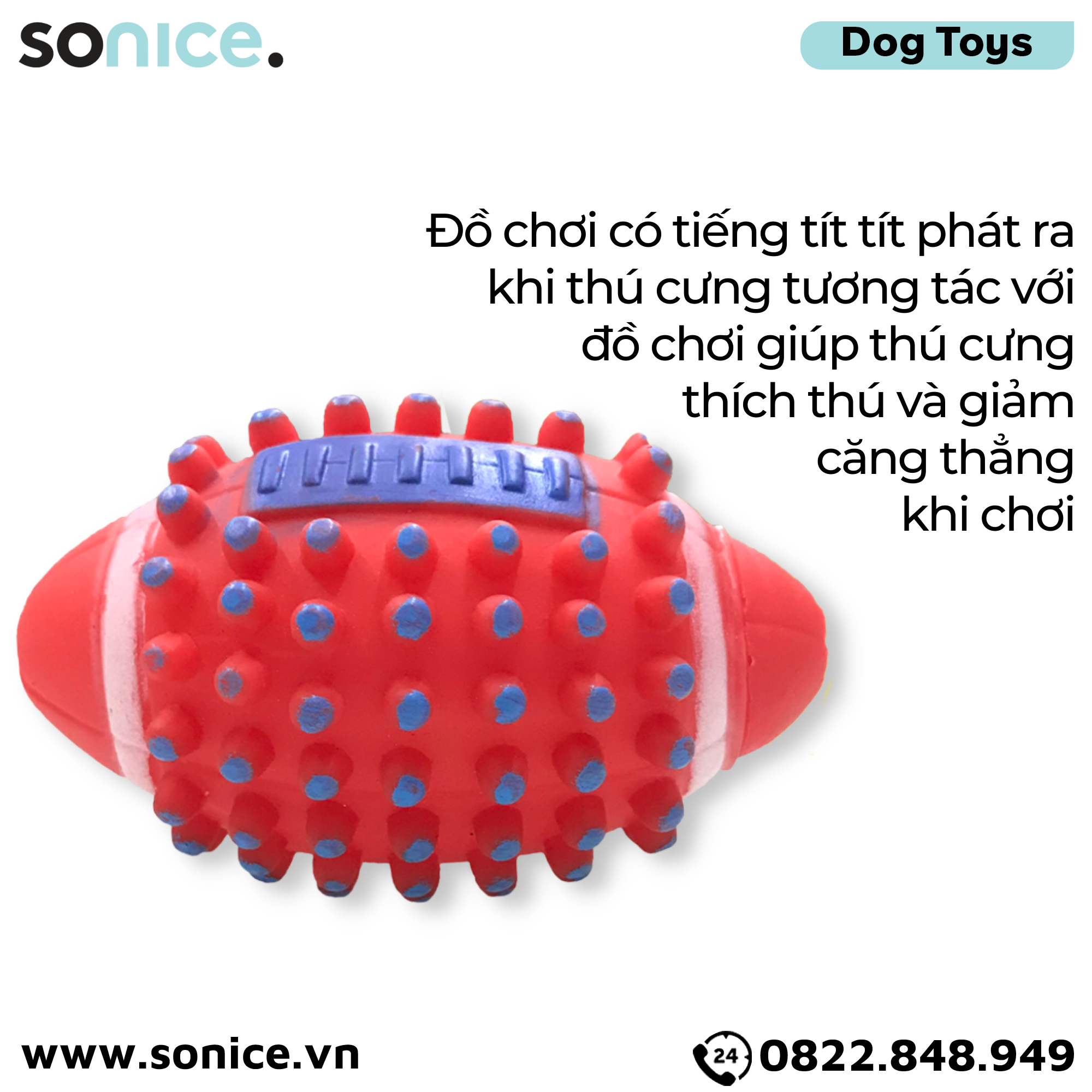  Đồ chơi Purina Toys - Hình bóng bầu dục SONICE. 