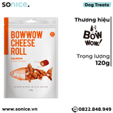  Phô mai viên Petsmix Bow Cheese Roll Salmon 120g - Phô mai cuộn cá hồi SONICE. 