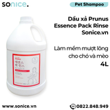  Dầu xả Prunus Essence Pack Rinse 4L - Làm mềm mượt lông cho chó mèo SONICE. 