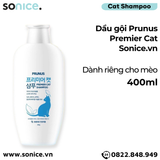  Dầu gội Prunus Premier Cat 400ml - Chuyên cho mèo SONICE. 