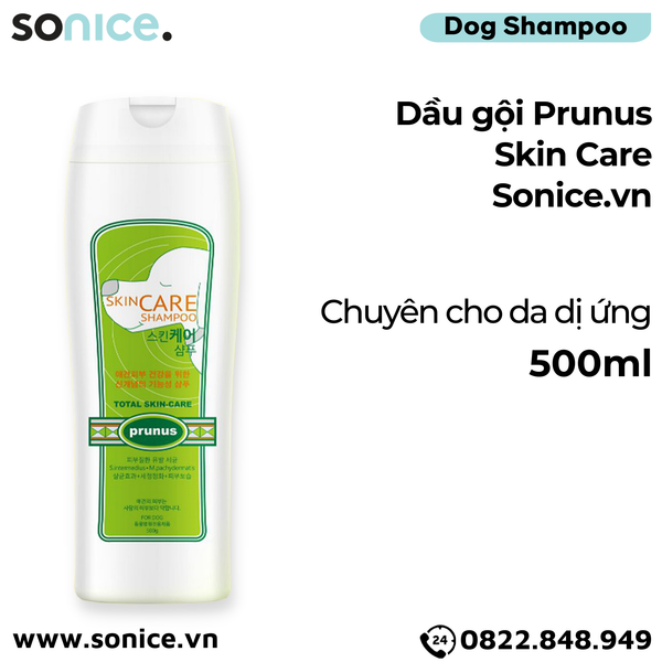  Dầu gội Prunus Skin Care 500ml - Chuyên da dị ứng SONICE. 