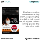 Thức ăn chó Purina PRO PLAN Medium Adult Chicken 5kg - chó trưởng thành giống vừa vị gà SONICE. 