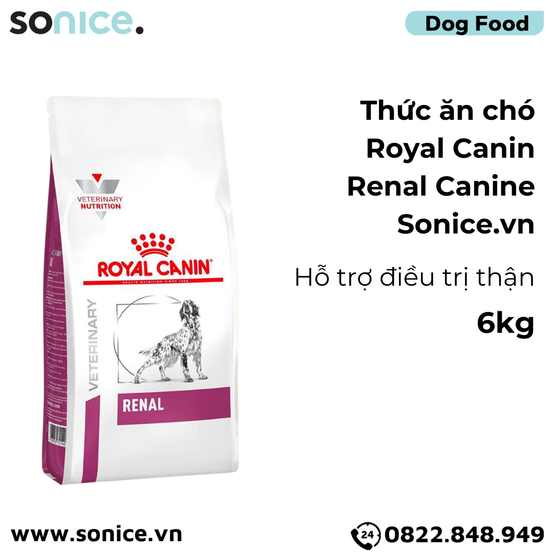  Thức ăn chó Royal Canin RENAL Canine 6kg - Hỗ trợ điều trị thận SONICE. 