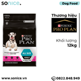  Thức ăn chó Purina PRO PLAN Sensitive Skin & Stomach Salmon, Tuna 12kg - Hỗ trợ tiêu hoá kém, mọi giống chó SONICE. 