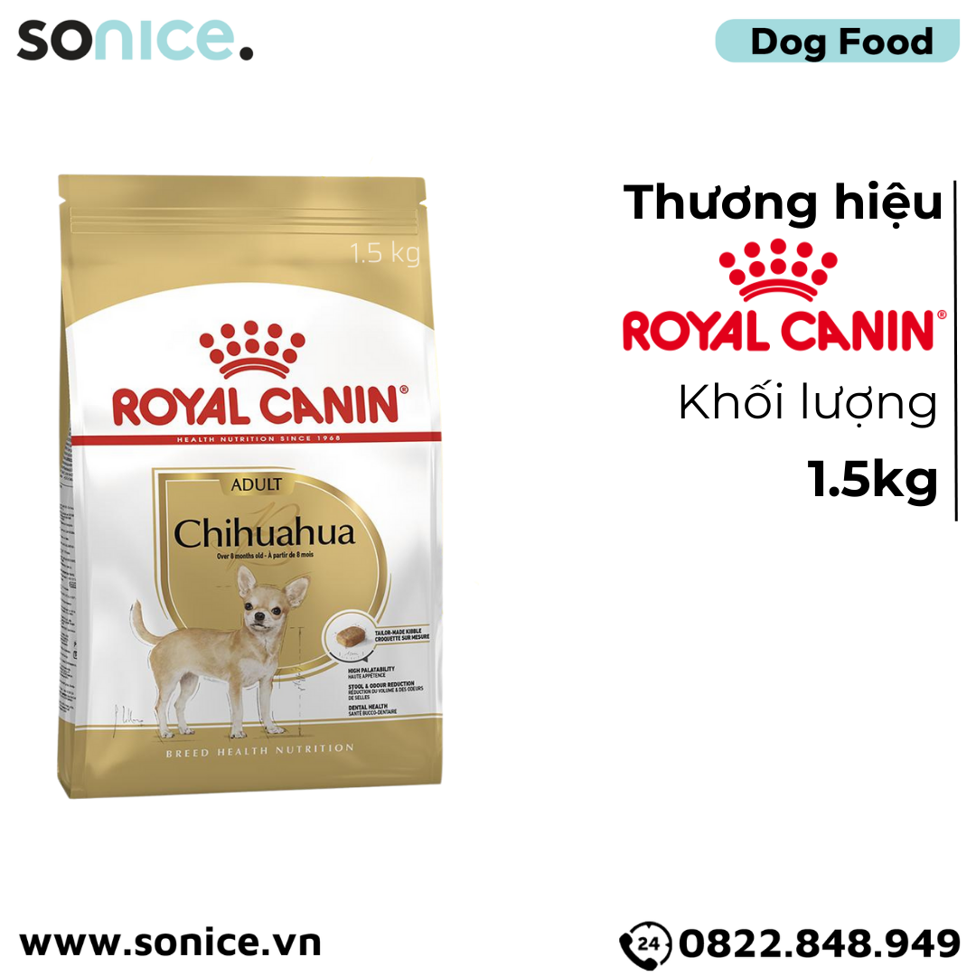  Thức ăn Chó Royal Canin Chihuahua Adult 1.5kg SONICE. 