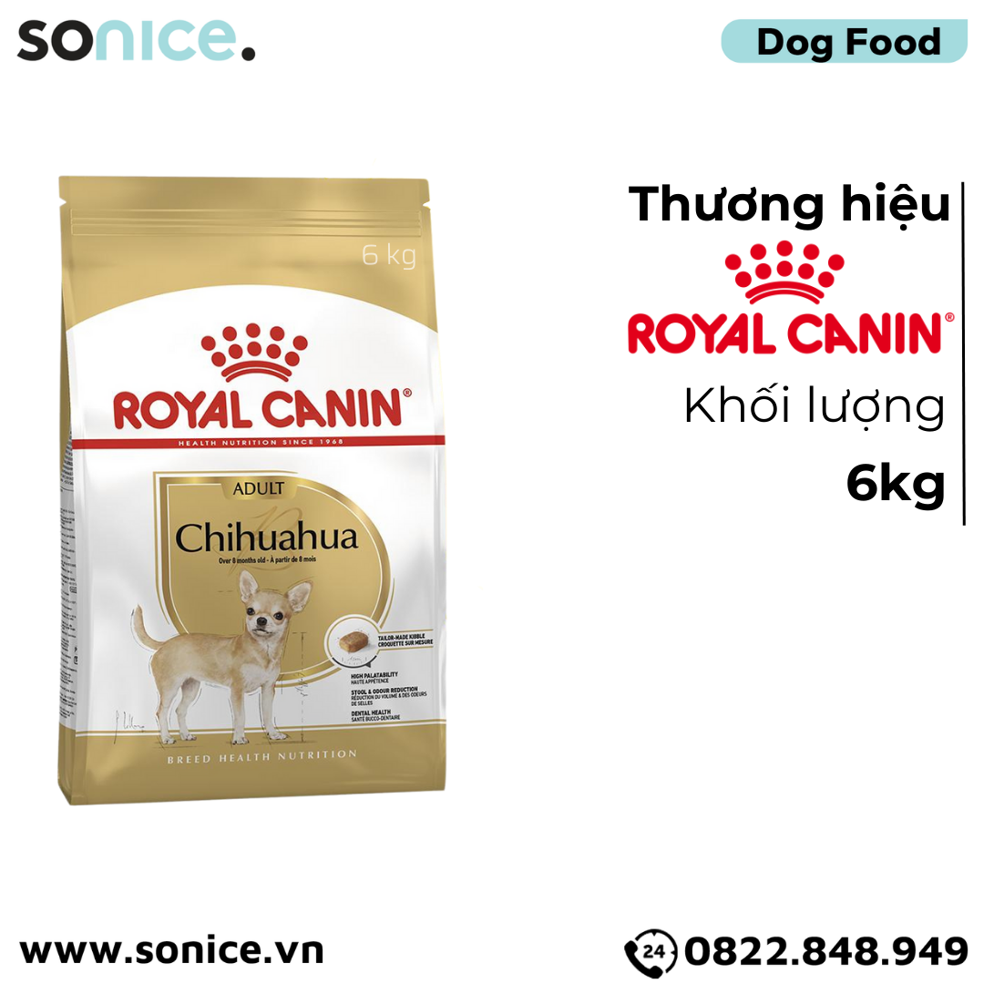  Thức ăn Chó Royal Canin Chihuahua Adult 6kg SONICE. 