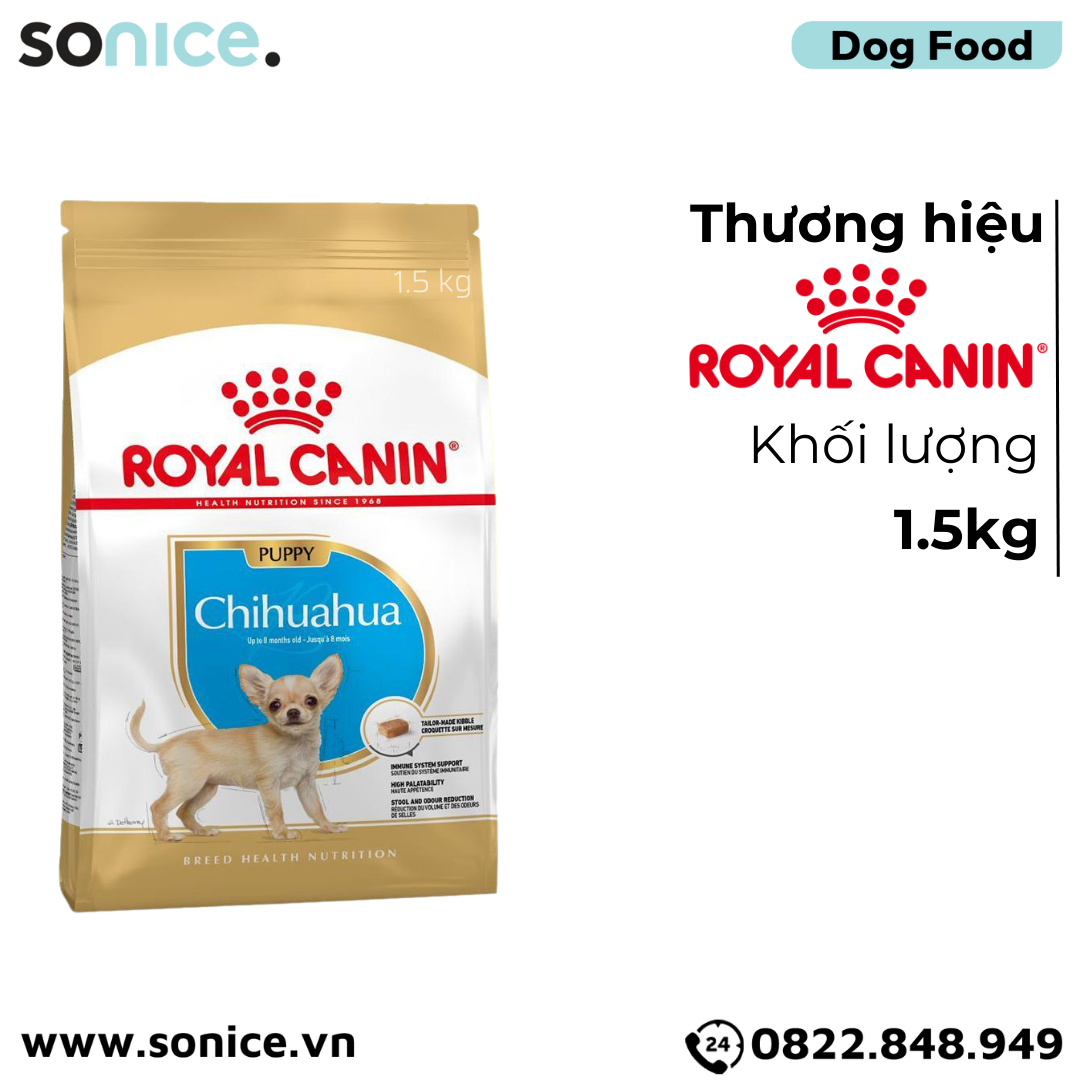  Thức ăn Chó Royal Canin Chihuahua Puppy - 1.5kg SONICE. 