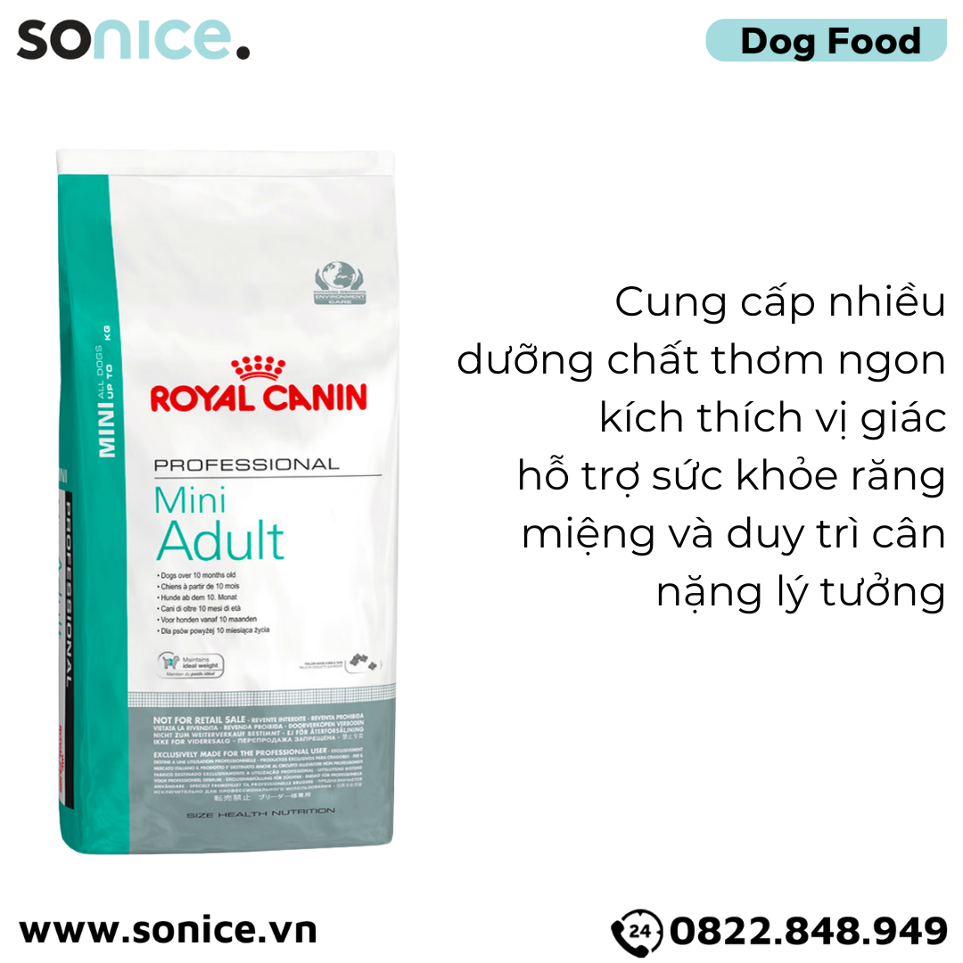  Thức ăn chó Royal Canin MINI ADULT 15kg SONICE. 