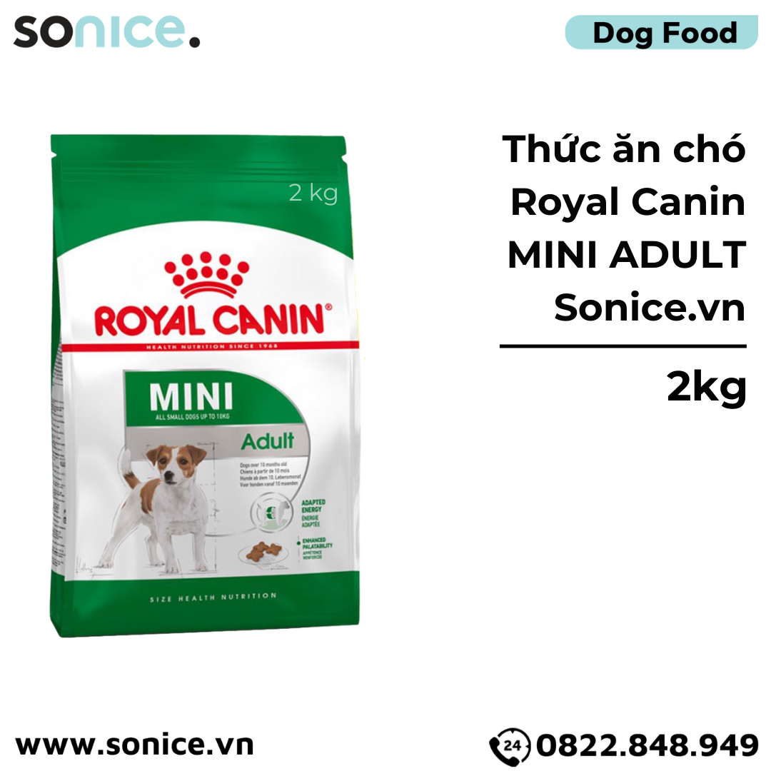  Thức ăn Chó Royal Canin MINI ADULT 2kg SONICE. 